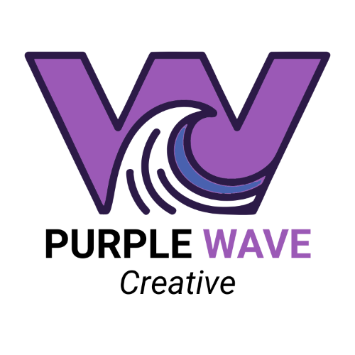 Purple Wave Creative logo 500 x 500 px 1